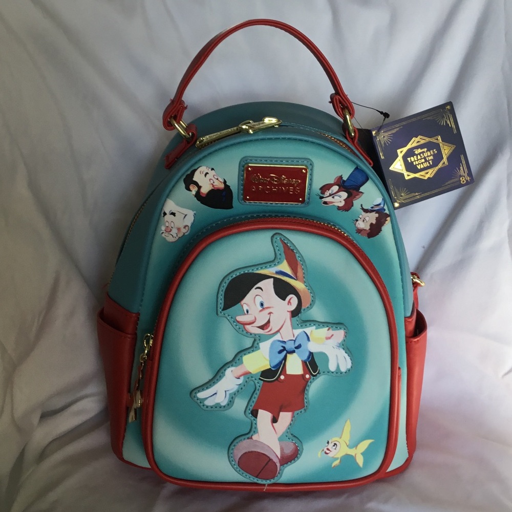loungefly Disney Pinocchio Backpack NWT
